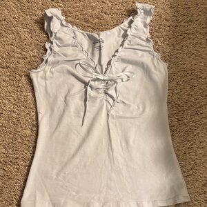 Brandy Melville Ruffle Trim Tank Top
